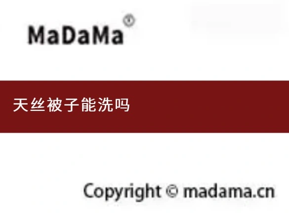 天丝被子能洗吗