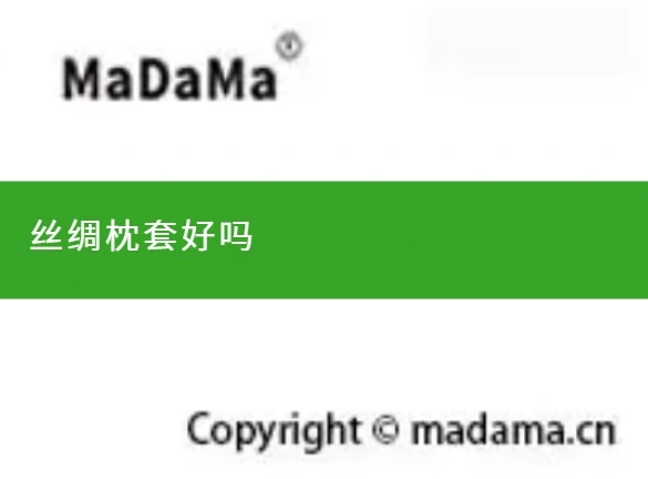 丝绸枕套好吗