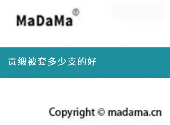 贡缎被套多少支的好