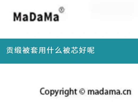 贡缎被套用什么被芯好呢