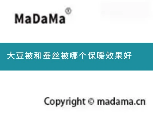 大豆被和蚕丝被哪个保暖效果好