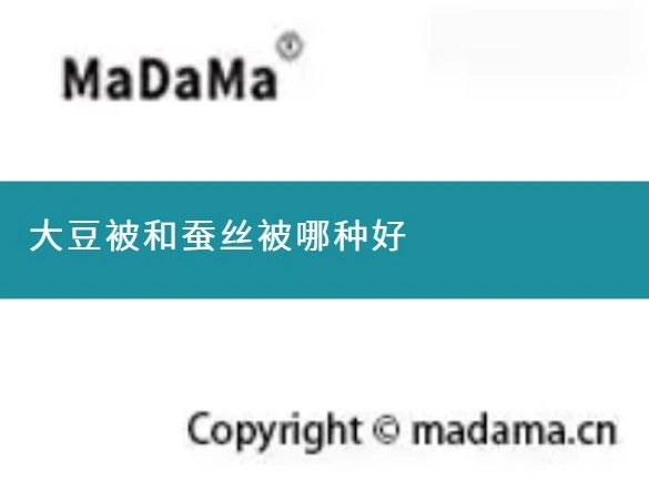 大豆被和蚕丝被哪种好
