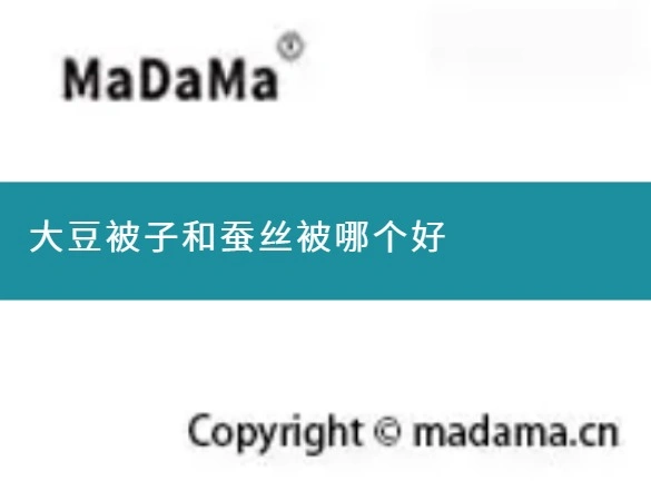 大豆被子和蚕丝被哪个好