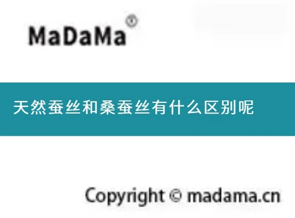 天然蚕丝和桑蚕丝有什么区别呢