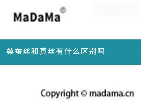 桑蚕丝和真丝有什么区别吗