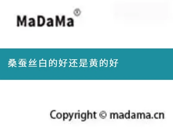 桑蚕丝白的好还是黄的好