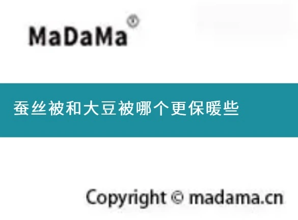 蚕丝被和大豆被哪个更保暖些