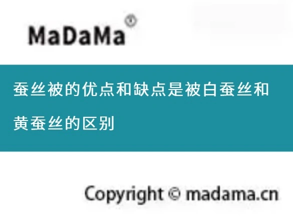蚕丝被的优点和缺点是被白蚕丝和黄蚕丝的区别
