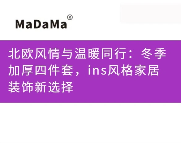 北欧风情与温暖同行：冬季加厚四件套，ins风格家居装饰新选择